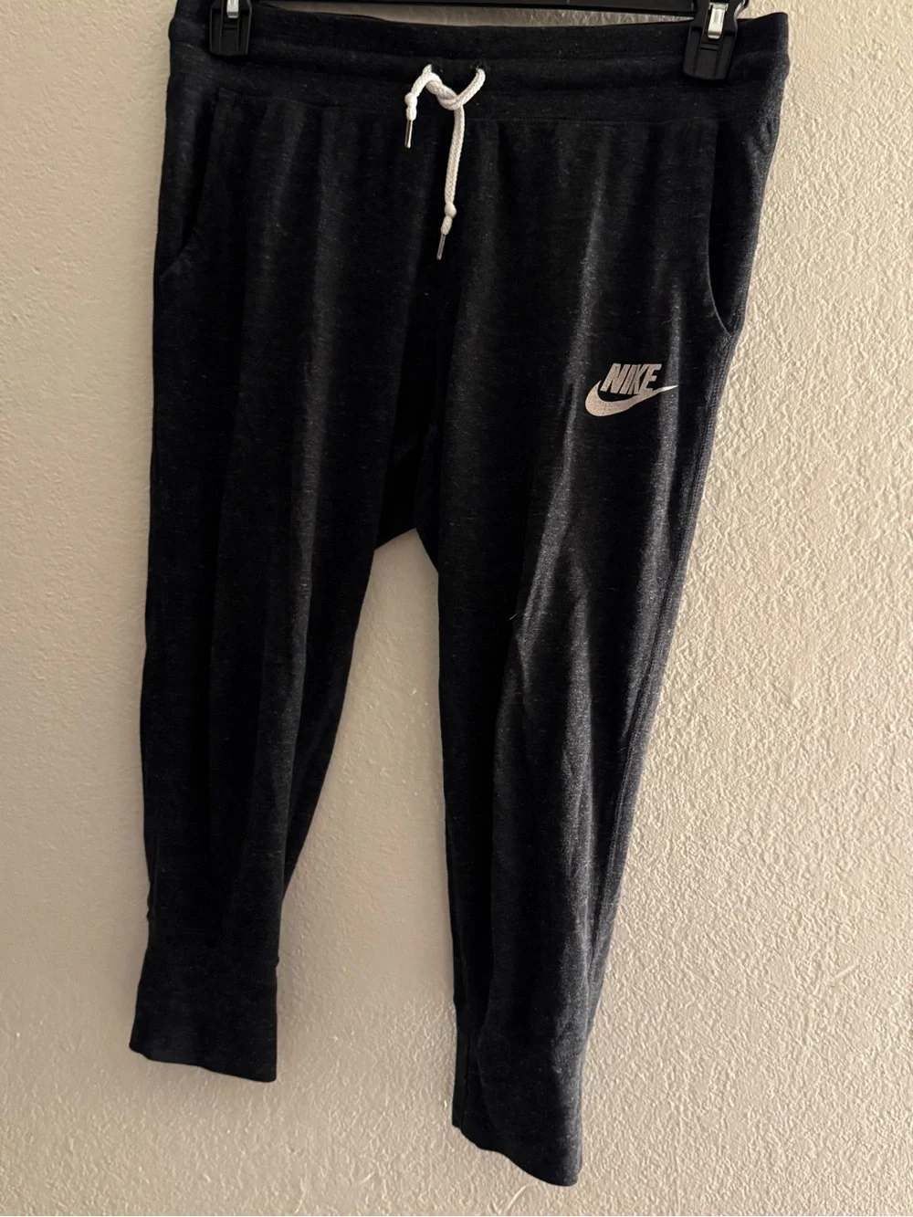 Nike Jogger Sweatpants with White Drawstring and Logo